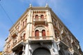 Facade of the grand palace of Debite in Padua in Veneto (Italy)