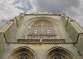 Facade of the Grote Kerk (Sint-Bavokerk) in Haarlem Royalty Free Stock Photo