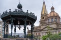 Main kiosk of the Historic Center and Cathedral of Guadalajara Mexico. Royalty Free Stock Photo