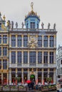 Facade of the Guilds of Grand Place, Brussels, Belgium Royalty Free Stock Photo