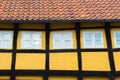 facade of half timbered house in Ribe, Denmark Royalty Free Stock Photo