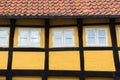facade of half timbered house in Ribe, Denmark Royalty Free Stock Photo