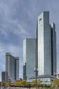 Facade of headquarter of German Bank - Deutsche Bank - in Frankfurt am Main