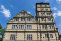 Facade of the historic Brake castle in Lemgo