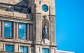 Facade of a historic building in the city center, Barcelona, Catalonia, Spain Royalty Free Stock Photo