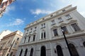 Facade of historic building of Secretary of Justice of Sao Paulo Royalty Free Stock Photo