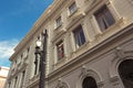 Facade of historic building of Secretary of Justice of Sao Paulo Royalty Free Stock Photo