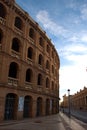 Vertical image of the bullring in the city of Valencia Spain