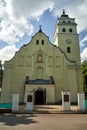 The facade of the historic Catholic parish church in Janow