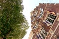 Facade of historic dutch house in Harlingen