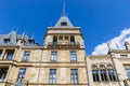 Facade of the historic Grand Ducal Palace in Luxembourg