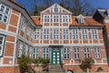 Facade of a historic house in Lauenburg Royalty Free Stock Photo