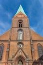 Facade of the historic St. Nikolai church in Kiel