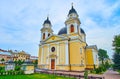 The facade of Holy Spirit Cathedral, Chernivtsi, Ukraine Royalty Free Stock Photo