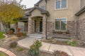 Facade of home with front yard in Eagle Mountain Royalty Free Stock Photo