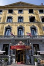 Facade of Hotel des Indes in The hague Royalty Free Stock Photo