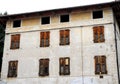 Facade of a house in Breganze in the province of Vicenza in the Veneto (Italy)