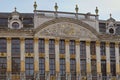 Facade of House of the Dukes of Bravante in Brussels, Belgium Royalty Free Stock Photo