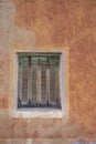 Facade of a house in Lumio Corsica on the mediterranean sea Royalty Free Stock Photo