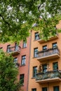 Facade of houses in Berlin Royalty Free Stock Photo