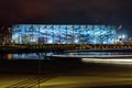 The facade of ice rink