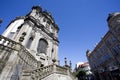 The facade of the igreja dos Clerigos church in Porto, Northern Portugal