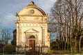 Facade of Italian XVII Century church Royalty Free Stock Photo