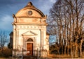 Facade of Italian XVII Century church Royalty Free Stock Photo