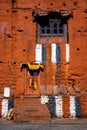 Facade of Kag Chode Thupten Samphel Ling Monastery, Kagbeni, vertical