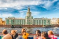 Facade of the Kunstkamera Museum, St. Petersburg, Russia Royalty Free Stock Photo