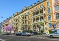 Facade of loft apartments in old classicistic houses in Wiesbaden