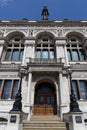 A facade of a London traditional house