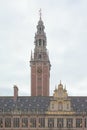 Facade of of Louvain central university library building