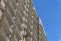 Facade of luxury apartments or homes in Austin Texas on a sunny day Royalty Free Stock Photo