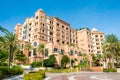 Facade of a luxury hotel in The Pearl Qatar