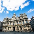 Facade of Lyon city hall building, France, Europe Royalty Free Stock Photo