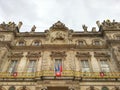 The facade of Lyon Hotel de ville, Lyon old town, France Royalty Free Stock Photo