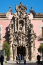 Facade of the Madrid History Museum with Baroque exterior, Madrid, Spain Royalty Free Stock Photo