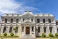 Facade of the main building of the Faculty of Theology of the Stellenbosch University in Stellenbosch, Western Cape, South Africa