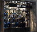 Facade of the masculine lingerie shop Intimissimi Uomo