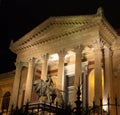 Facade massimo theatre in palermo Royalty Free Stock Photo