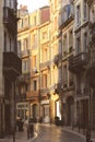 Street in the city center of Bordeaux, France. Royalty Free Stock Photo