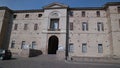 The facade of the medieval fortress Meli Lupi, Soragna, Parma, Italy