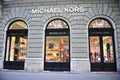 Facade of Michael Kors flagship store in the street