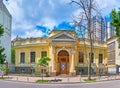 The facade of Mikhail Shestakov House, Lypky, Kyiv, Ukraine Royalty Free Stock Photo