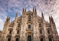 Facade of Milan Cathedral (Duomo di Milan) in the Morning