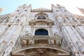 Facade of the Milan Cathedral, Italy Royalty Free Stock Photo