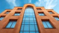 Modern apartment building with blue sky background Royalty Free Stock Photo