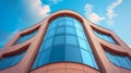 Modern apartment building with blue sky background Royalty Free Stock Photo