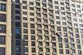 Facade of modern apartment flat house with balconies and windows. Royalty Free Stock Photo